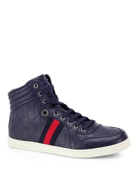 men's gucci white shoes|blue Gucci shoes men's.